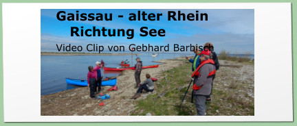 Gaissau - alter Rhein Richtung See Video Clip von Gebhard Barbisch
